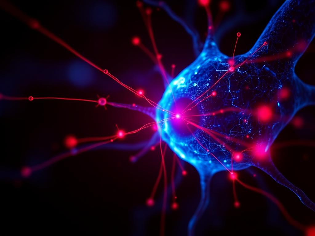Sinapse neural com energia